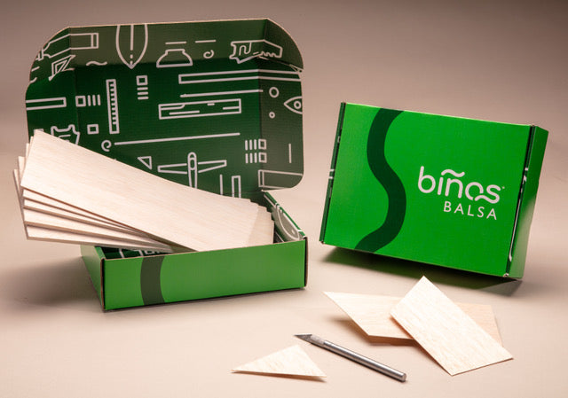 Balsa Box 12 Inch Balsa Wood Sheets – Binos Wood Products
