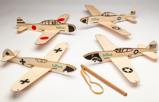 WWI Historical Balsa Wood Airplane Gliders